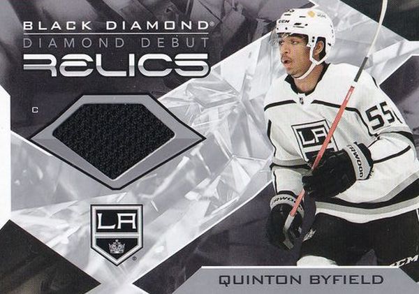 jersey RC karta QUINTON BYFIELD 21-22 Black Diamond Debut Relics číslo DD-QB